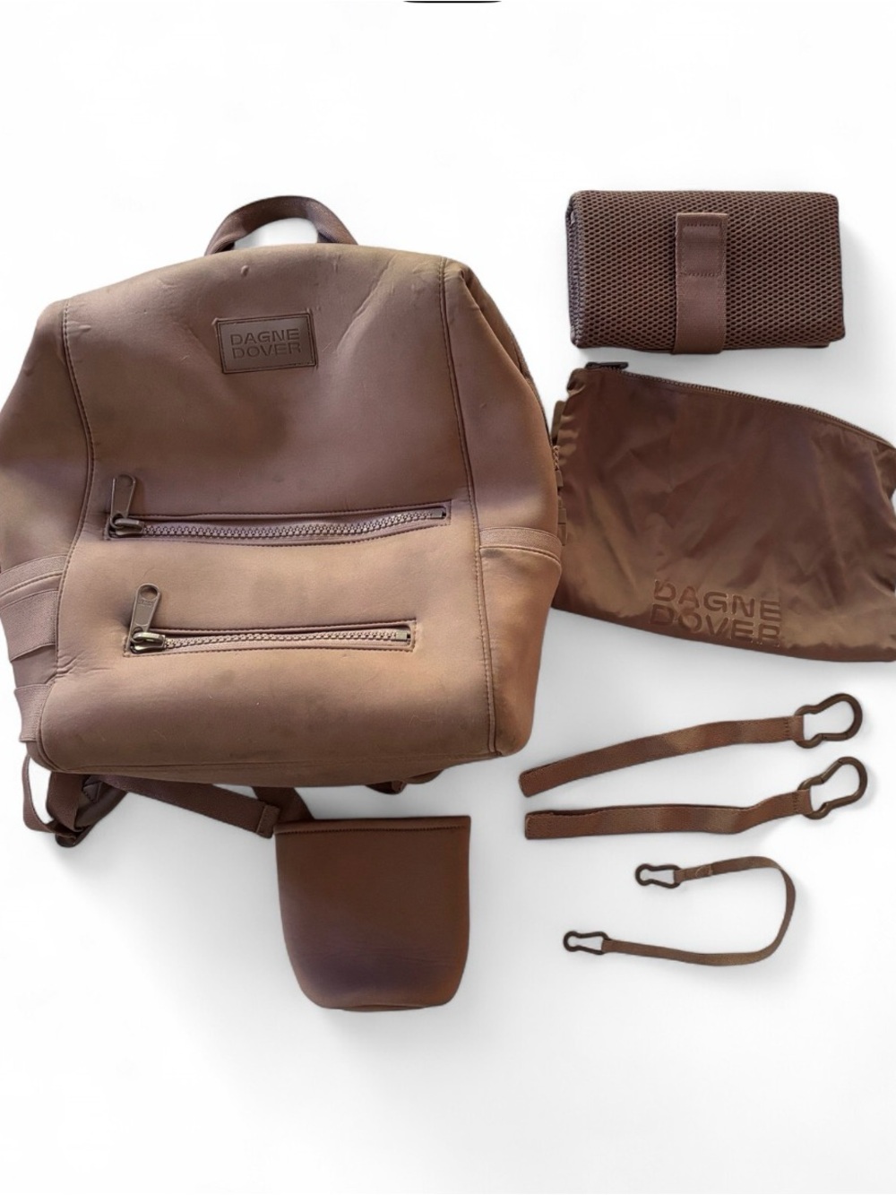 Dagne Dover Indi Neoprene Diaper Backpack in Dune